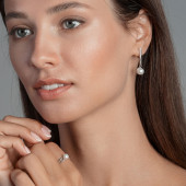 Inel argint cu perla naturala alba DiAmanti SK21480R_W-G